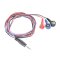 SparkFun Sensor Cable with 3x Connector Electrode Pads