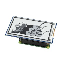 WaveShare 3.7inch e-Paper e-Ink Display HAT For Raspberry Pi, 480×280, Black / White, 4 Grey Scales, SPI