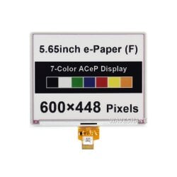WaveShare 5.65inch ACeP 7-Color E-Paper E-Ink Raw...