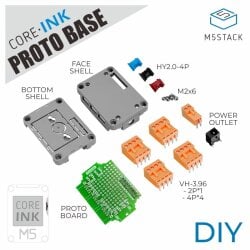 M5Stack CoreInk Proto Base DIY Expansion Kit for CoreInk...