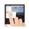 WaveShare 4inch Square Capacitive Touch Screen LCD (C) for Raspberry Pi, 720&times;720, DPI, IPS, Toughened Glass Cover, Low Power