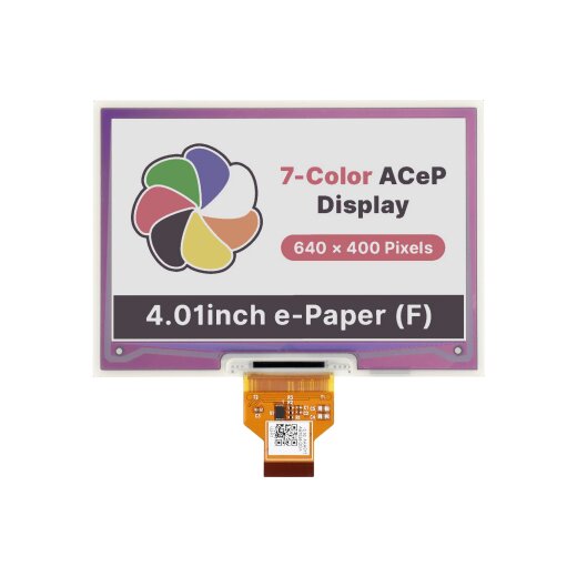WaveShare 4.01inch ACeP 7-Color E-Paper E-Ink Raw Display 640x400 without PCB