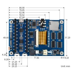 WaveShare Overall Evaluation Board with 3.5inch LCD for Raspberry Pi Pico