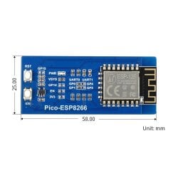 WaveShare ESP8266 WiFi Module for Raspberry Pi Pico Supports TCP UDP Protocol