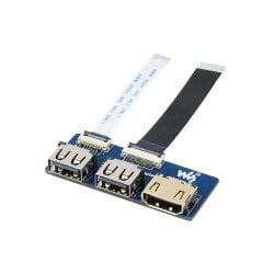 WaveShare CM4-IO-BASE-B + USB HDMI Adapter for Raspberry Pi Compute Module 4
