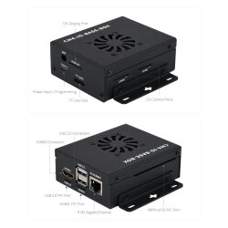 WaveShare CM4-IO-BASE-BOX-B + USB HDMI Adapter for Raspberry Pi Compute Module 4