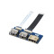 WaveShare CM4-IO-BASE-BOX-B + USB HDMI Adapter for Raspberry Pi Compute Module 4