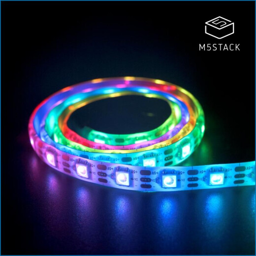 M5Stack Digital RGB LED Weatherproof Strip SK6812 60LED/m A093-B - Ec,  14,50 €
