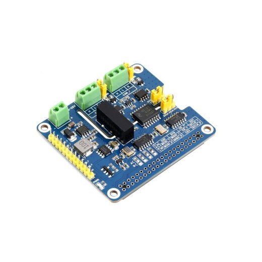 WaveShare 2-Channel Isolated CAN FD Expansion HAT for Raspberry Pi, Multi Protections