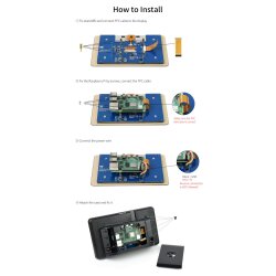 WaveShare 7inch Capacitive Touch IPS Display for Raspberry Pi with Case 1024x600