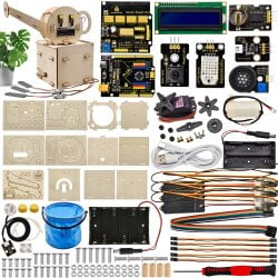 Keyestudio PLUS Board Automatic Watering Flower System Learning Kit for Arduino Starter Kit STEM DIY Projects Programming Kit
