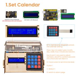 Keyestudio Electronic Scale Kit 5KG Digital Load Cell Weight Sensor HX711 for Arduino DIY Programming Electronic Kit STEM
