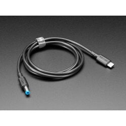 Adafruit USB Type C 3.1 PD to 5.5mm Barrel Jack Cable -...