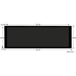 WaveShare 7.9inch Capacitive Touch Display for Raspberry Pi 400x1280 IPS DSI Interface