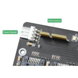 WaveShare PCIe to 4CH SATA 3.0 Expander Supports Raspberry Pi CM4 with 6Gpbs High-Speed SATA Interface
