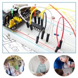 Keyestudio DIY Kit for Arduino with 3.3V/5V Power Module 830 Points Breadboard 65x Jumper Wires