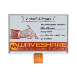 WaveShare 7.3inch e-Paper (G) Raw Display 800x480 SPI...