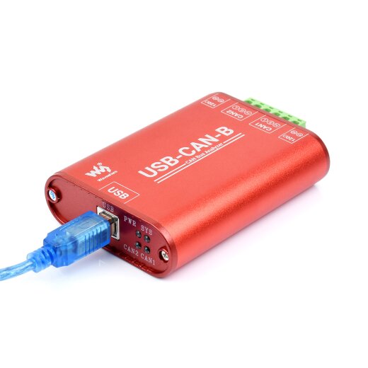 WaveShare USB to CAN Adapter Dual-Channel CAN Analyzer Industrial Isolation