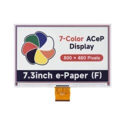 WaveShare 7.3inch ACeP 7-Color e-Paper E-Ink Raw Display 800x480 Pixels