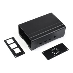 WaveShare DIN Rail Aluminum Case for Raspberry Pi 4 with Cooling Fan and Heatsinks