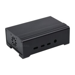 WaveShare DIN Rail Aluminum Case for Raspberry Pi 4 with...