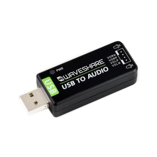 WaveShare USB Sound Card for Raspberry Pi Jetson Nano Driver-Free