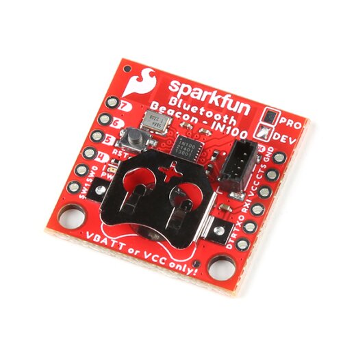 SparkFun NanoBeacon Lite Board IN100 2.4GHz BLE with 12mm Coin Cell Battery Holder