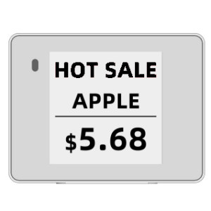 Hipoink Elektronisches Preisschild Black/White 1.54inch E-Ink/E-Paper