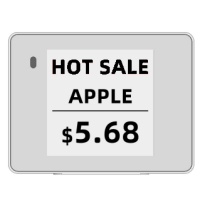 Hipoink Elektronisches Preisschild Black/White 1.54inch E-Ink/E-Paper