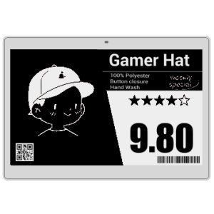 Hipoink Electronic Label Black/White 7.5inch E-Ink/E-Paper