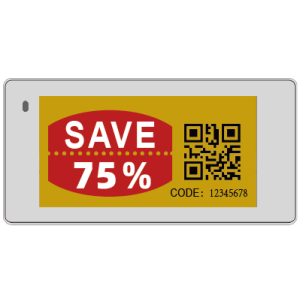 Hipoink Electronic Label Black/White/Red/Yellow 2.66inch E-Ink/E-Paper
