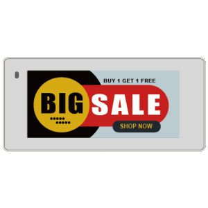 Hipoink Elektronisches Etikett Black/White/Red/Yellow 2.9inch E-Ink/E-Paper