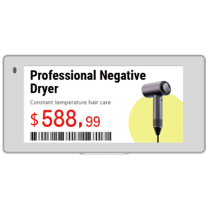 Hipoink Electronic Label Black/White/Red/Yellow 3.5inch E-Ink/E-Paper