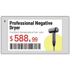Hipoink Elektronisches Etikett Black/White/Red/Yellow 3.7inch E-Ink/E-Paper