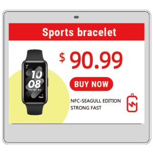 Hipoink Electronic Label Black/White/Red/Yellow 4.2inch E-Ink/E-Paper