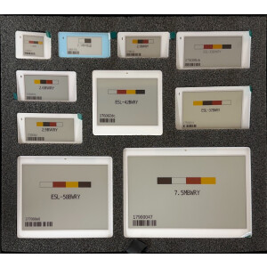 Electronic Label Black/White/Red/Yellow DEMO Set (LABEL ONLY) E-Ink/E-Paper