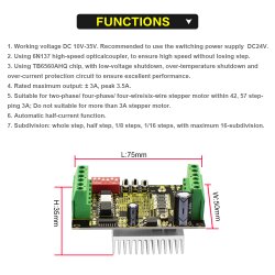 CNC Router Single Axis 3A TB6560 Stepper Motor Schrittmotor Drivers Board