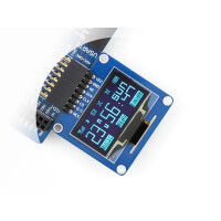 Waveshare 1.3inch OLED, SPI/I2C, curved/horizontal pinheader