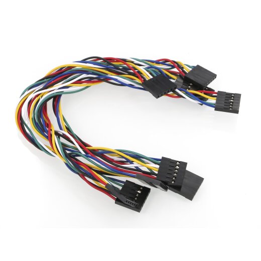 5 St&uuml;cke 6Pin 20cm Jumper Cable Wire Female to Female