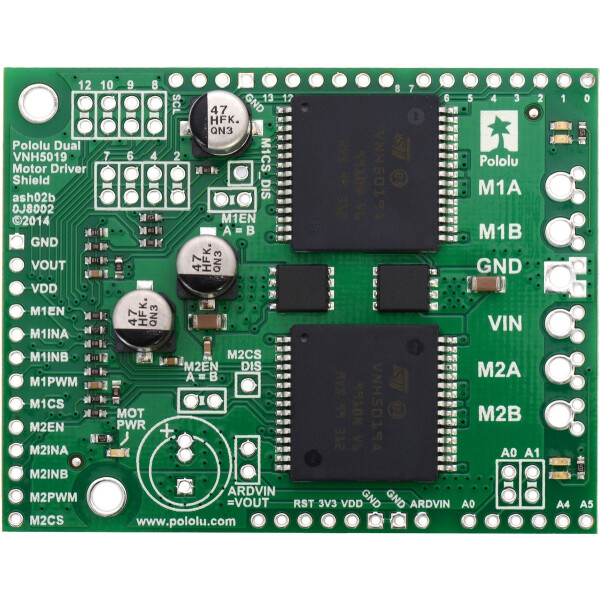 Pololu Dual VNH5019 Motortreiber Shield for Arduino
