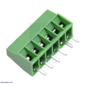 Screw Terminal Block: 6-Pin, 0.1 inch Pitch, Side Entry 2495