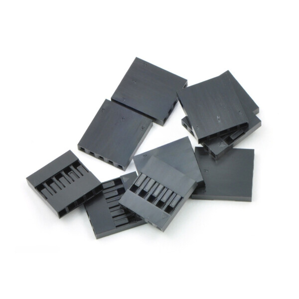 0.1 (2.54mm) Crimp Connector Housing: 1x5-Pin 10-Pack