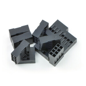 0.1 (2.54mm) Crimp Connector Housing: 2x4-Pin 10-Pack
