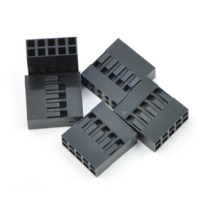 0.1 (2.54mm) Crimp Connector Housing: 2x5-Pin 5-Pack
