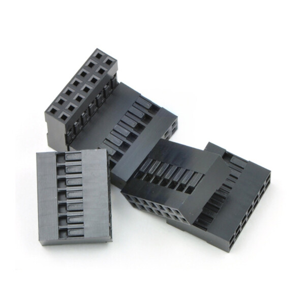 0.1 (2.54mm) Crimp Connector Housing: 2x7-Pin 5-Pack