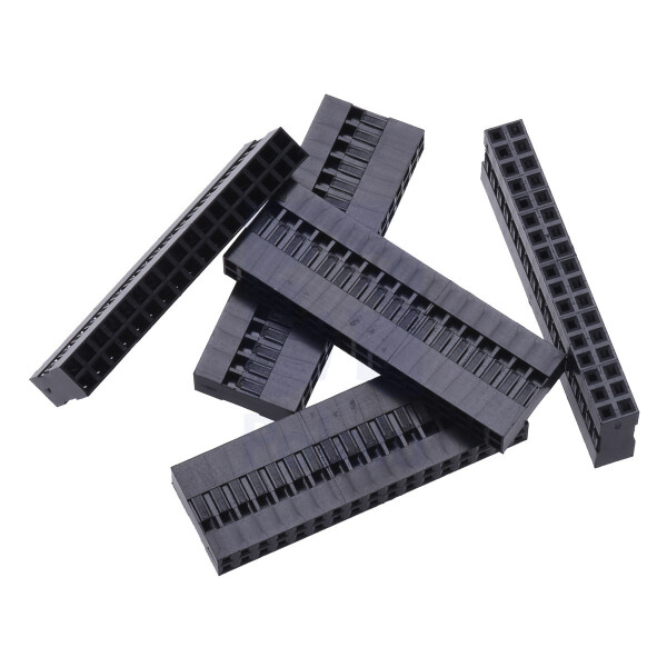 0.1 (2.54mm) Crimp Connector Housing: 2x17-Pin 5-Pack