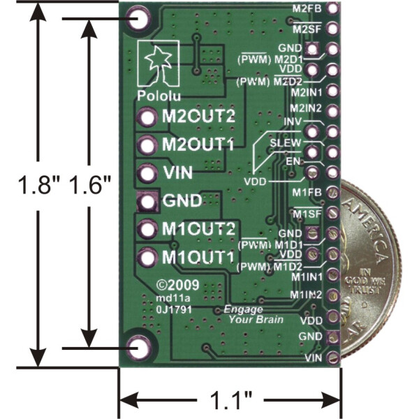 Pololu Dual MC33926 Motor Driver Carrier