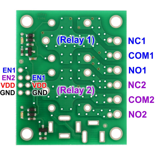 Pololu Basic 2-Channel SPDT Relay Carrier for Sugar Cube...