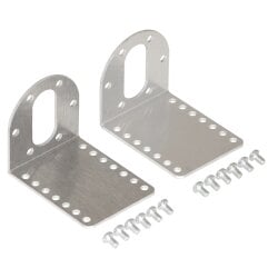 Pololu Stamped Aluminum L-Bracket Pair for 37D mm Metal...
