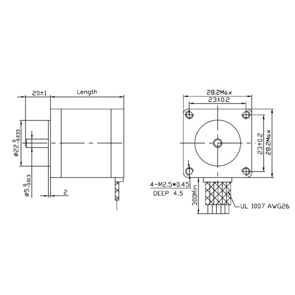 Pololu Stepper Motor NEMA 11 Bipolar 200 Steps Rev...